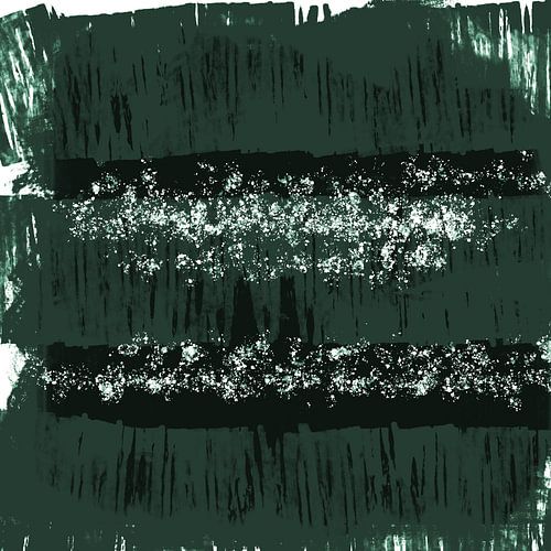 Abstract stedelijk/straat jungle landschap. Groene vormen en lijnen I