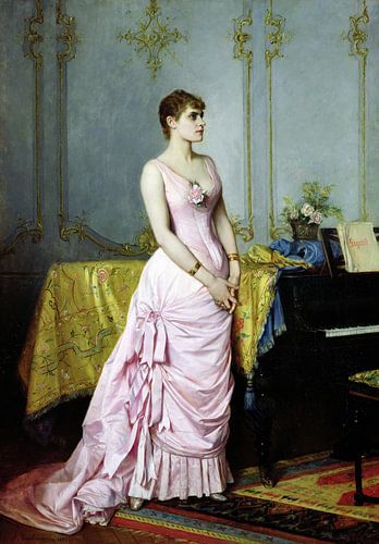 Auguste Toulmouche,Portret van Rose Caron