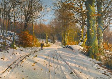Winterlandschaft, Peder Mørk Mønsted