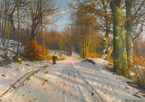 Winterlandschap, Peder Mørk Mønsted