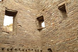 Pueblo Bonito (Pueblo culture) Building in Chaco Canyon, US state of New Mexico USA by Frank Fichtmüller