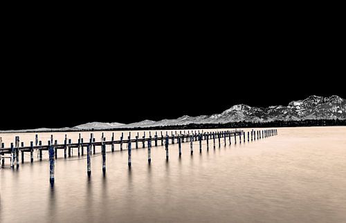 Chiemsee oranje donker