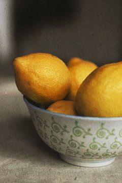 Nature morte aux citrons sur Angela Pondaag