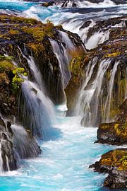 Bruarfoss Waterfall in Iceland by Anton de Zeeuw