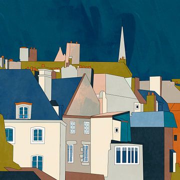 Saint Malo roofs, France by Ana Rut Bre