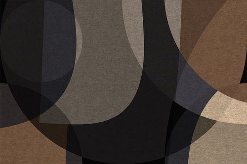 Organische Geometrie: Warme aardetinten Retro V