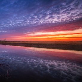 Wunderschöner Sonnenuntergang auf Texel. von Justin Sinner Photography (Fotograf auf Texel)