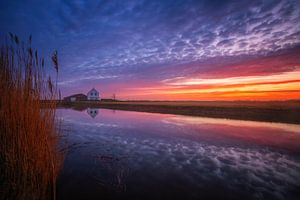 Wunderschöner Sonnenuntergang auf Texel.