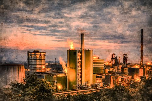 Het Ruhrgebied in abstracte kunst 6 van Johnny Flash