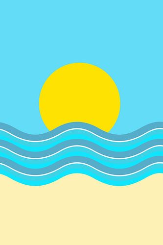 Sonnenuntergang, Minimalismus von Violetta Honkisz