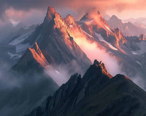 Fantastic mountain world