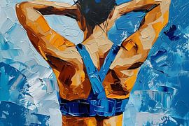 Digitales abstraktes Porträt