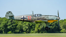 Luftwaffe Messerschmitt Bf 109 E-4 fighter aircraft. by Jaap van den Berg