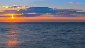 Coucher de soleil sur l'océan Atlantique