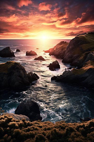Goldene Stunde am Meer von fernlichtsicht