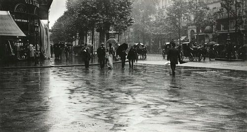 A Wet Day on the Boulevard, Paris (1894) by Alfred Stieglitz