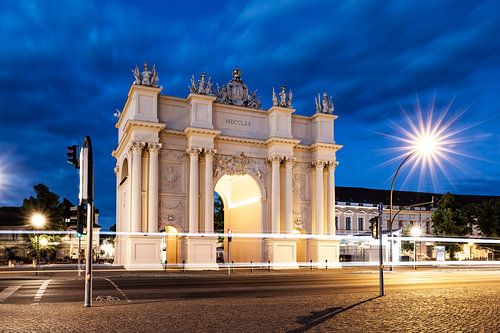 Potsdam Brandenburg Gate at blue hour