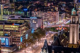 Le Centre de Rotterdam vu d'en haut