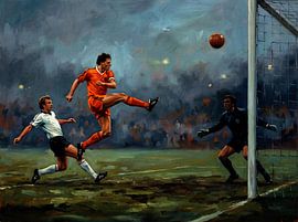 Netherlands vs Germany 1988 Soccer Painting