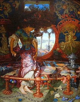 William Holman Hunt. La Dame de Shalott