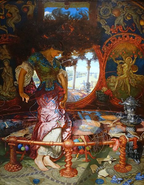 William Holman Hunt. The Lady of Shalott van 1000 Schilderijen