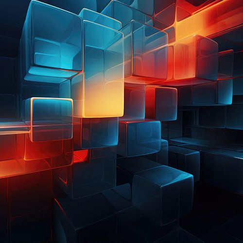 Cubes in modern style