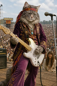 Jacki Hendrix – Purple Haze met Snorharen.