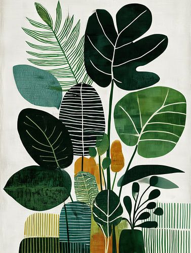 Botanical Harmony in Green by Bert Nijholt