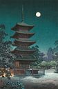 Tsuchiya Kōitsu.Skizzen berühmter Orte in Japan: Asakusa Kinryūzan-Tempel von 1000 Schilderijen Miniaturansicht