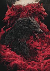 Wrath of the Nine Hellhounds by marukin