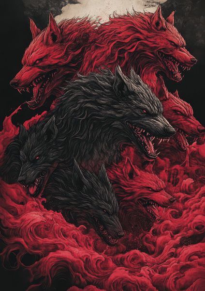 La colère des neuf chiens de l'enfer par marukin