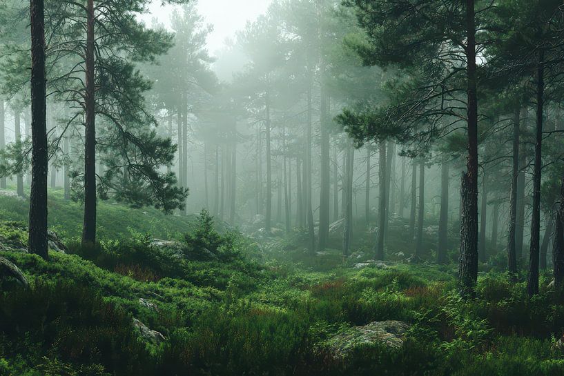 Nebel im Wald von Egon Zitter