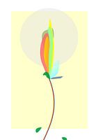 Bouton de fleur avant le soleil