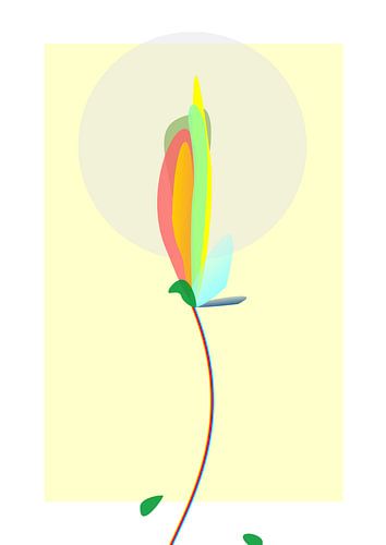 Blumenknospe vor Sonne von Eckhard Berger