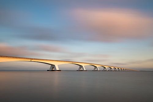Zeeland bridge in the morning light