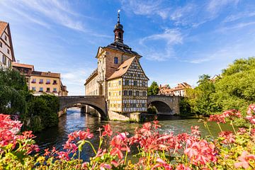 Old town hall in the old town of Bamberg by Werner Dieterich