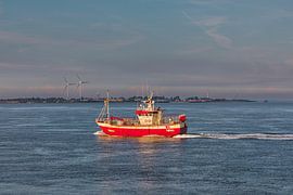 Boot auf dem Wattenmeer von Joop Kalshoven