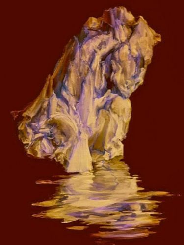 Gems steen en natuur spiegelbeeld