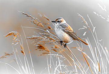 Een Vogel in Natuurlijke Harmonie van Karina Brouwer