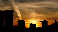 Zonsondergang in Rotterdam