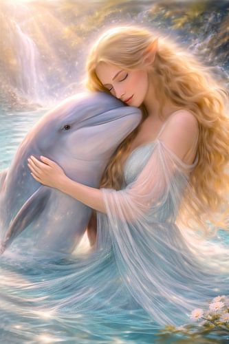 In Liebe verbunden – Deva und Delfin im Licht von Ivonne Fuhren-van de Kerkhof