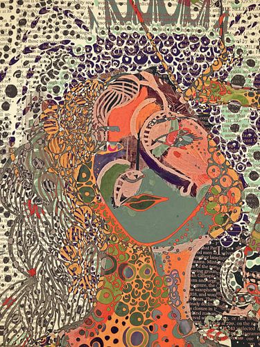 Abstract portrait woman