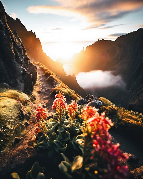 Zonsopgang op Madeira van fernlichtsicht