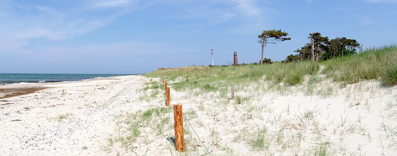 Strand aan de Darßer Ort van Leopold Brix