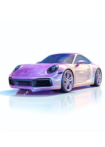 Porsche 911 holographique : Rêves nacrés