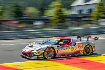 Ferrari 296 GT3 LM op Spa Francorchamps van Sjoerd van der Wal Fotografie