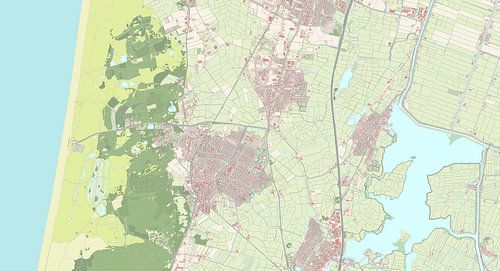 Kaart van Castricum