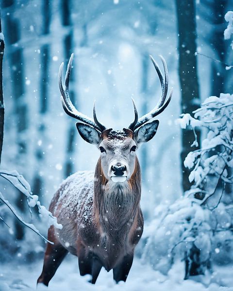 Winter in Duitsland van fernlichtsicht