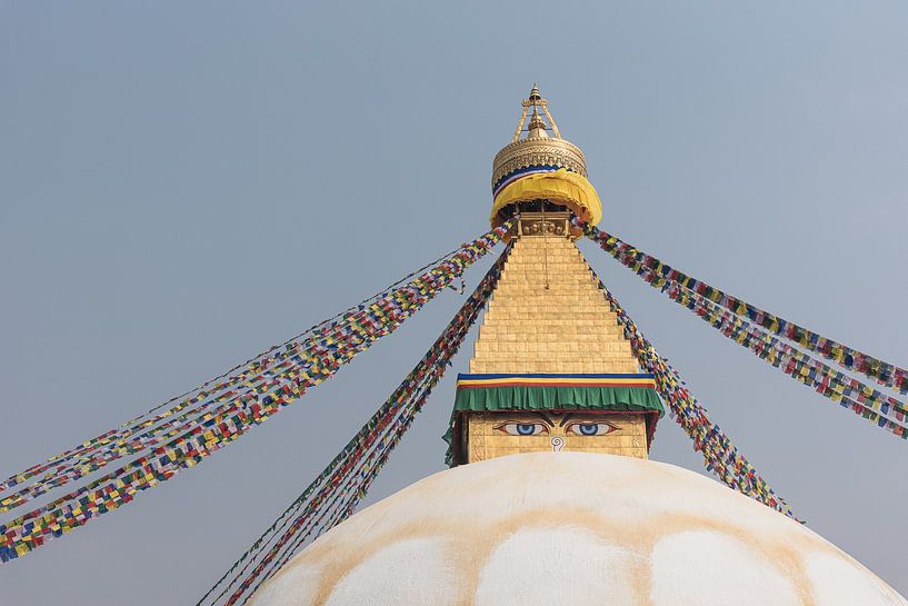 Les yeux du stupa Bouddhanath à Katmandou | Népal par Photolovers reisfotografie
