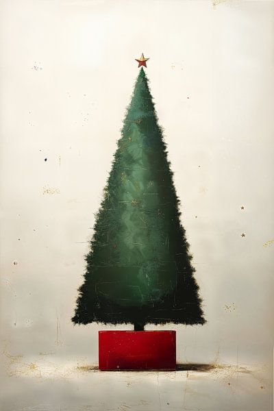 Minimaler grüner Weihnachtsbaum von But First Framing